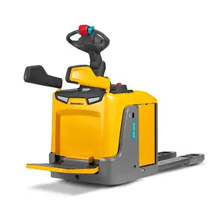 Электрическая паллетная тележка с платформой для оператора ERE M