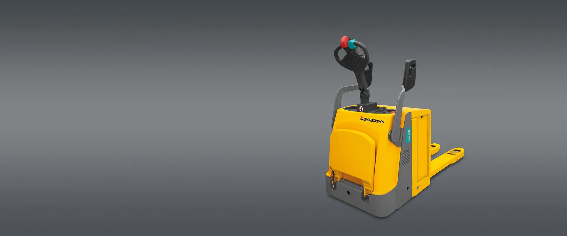 Электрическая паллетная тележка с платформой для оператора EJR 120n